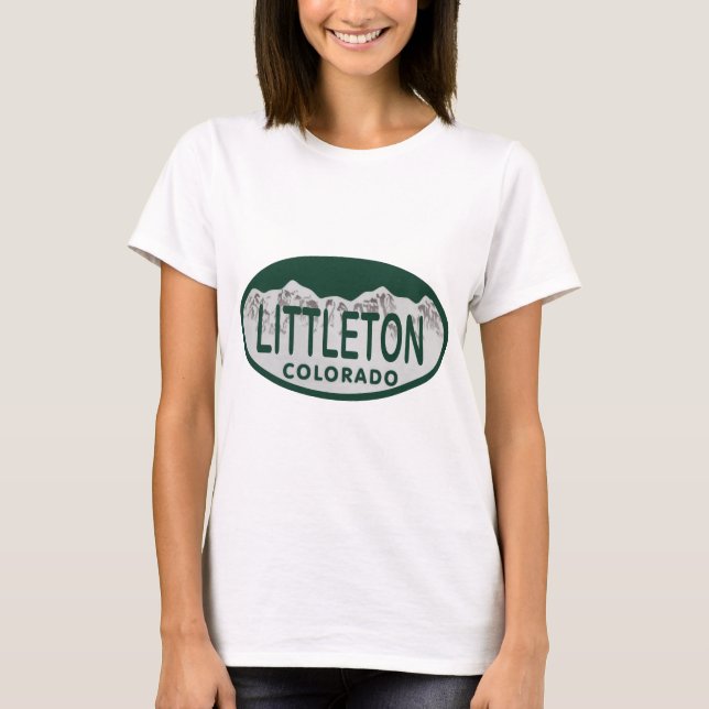 Camiseta Oval da licença de Littleton (Frente)
