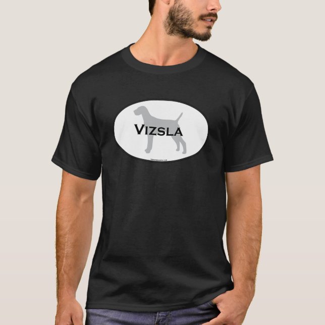 Camiseta Oval de Vizsla (Frente)