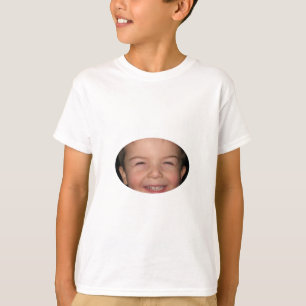 Camiseta Oval feliz do macaco