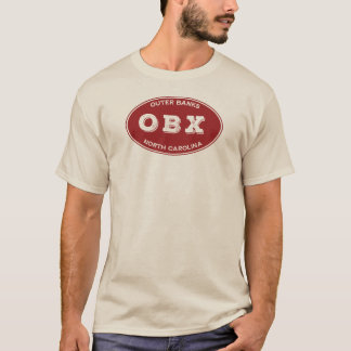 Camiseta Oval Sólido OBX em Vermelho