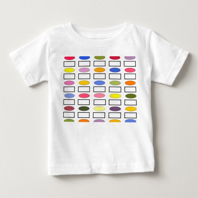 Camiseta Ovalas e Retângulos - Jardim Flor (Frente)