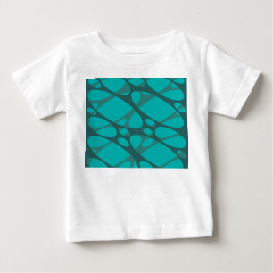 Camiseta Ovalas em camadas de teal