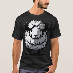 Camiseta Ovelha Adorável e Ram JaponêsArte Inspirada com Cu