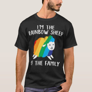 Camiseta Ovelha Arco-íris Festa Orgulho Gay Lésbica Queer C