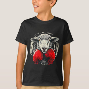 Camiseta Ovelha boxeando com luvas de boxe Kickboxing B div