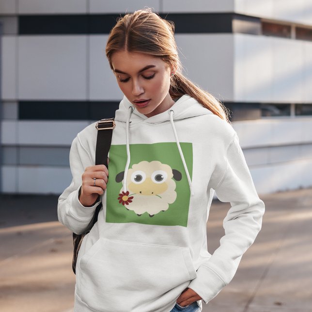 Camiseta Ovelha Com Capuz De Flor (Criador carregado)