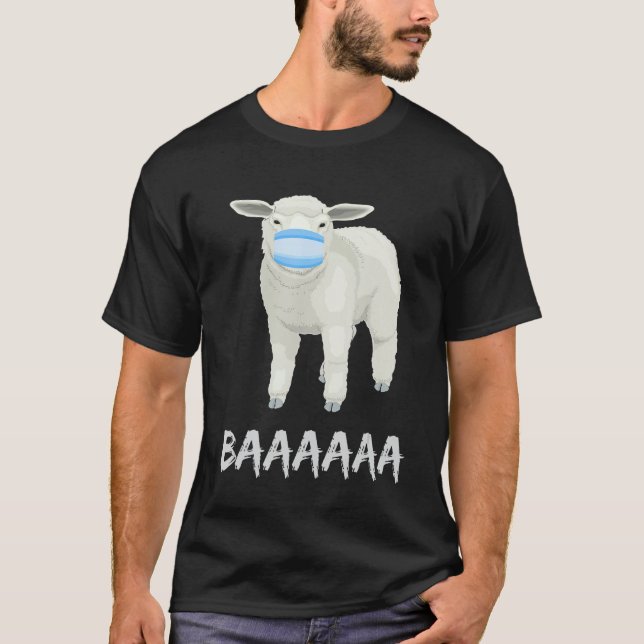 Camiseta Ovelha com máscara. (Frente)