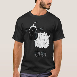 Camiseta Ovelha de desenho animado engraçado fofa animal de