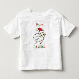 Camiseta Ovelha de Natal Fofa – Feliz Navidad