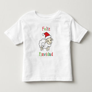 Camiseta Ovelha de Natal Fofa – Feliz Navidad
