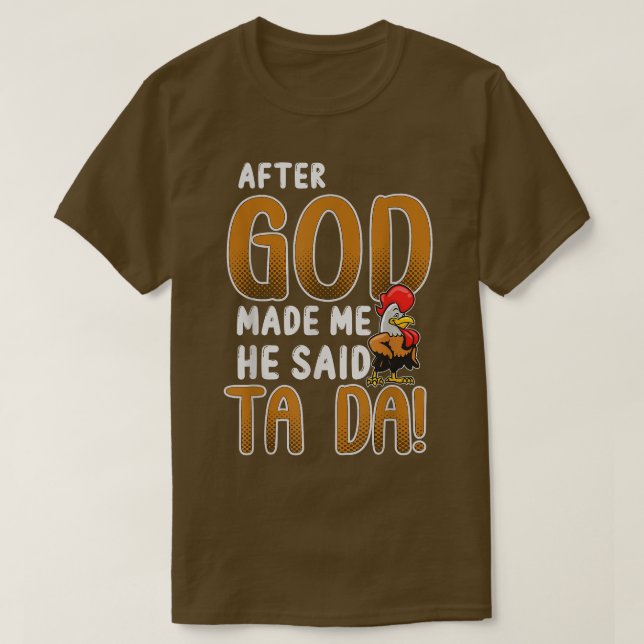 Camiseta Ovelha Depois De Deus Me Fez Dizer Tada (Frente do Design)