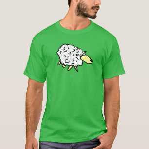 Camiseta Ovelha divertida em estilo de desenho animado