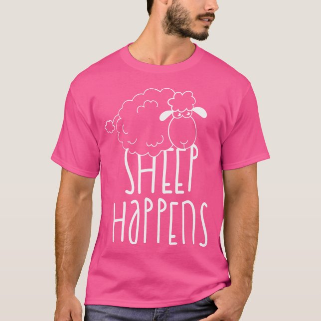 Camiseta Ovelha Engraçada Acontece (Frente)