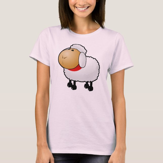 Camiseta Ovelha Fofa e Felpuda (Frente)