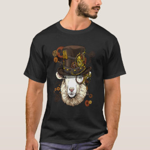 Camiseta Ovelha Lamb gótica Steampunk Animal Mecânico de Fa