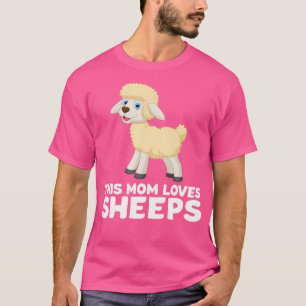 Camiseta Ovelha Mãe Ovelha Mãe Esta Mãe Adora Ovelhas