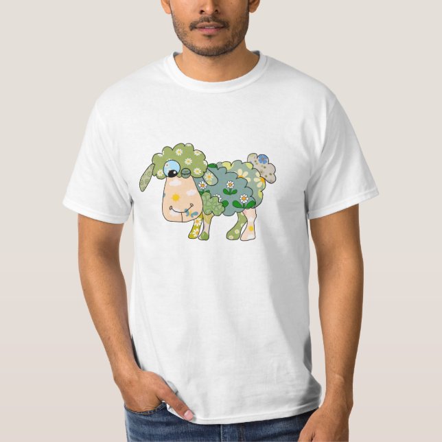 Camiseta Ovelha multicolor (Frente)