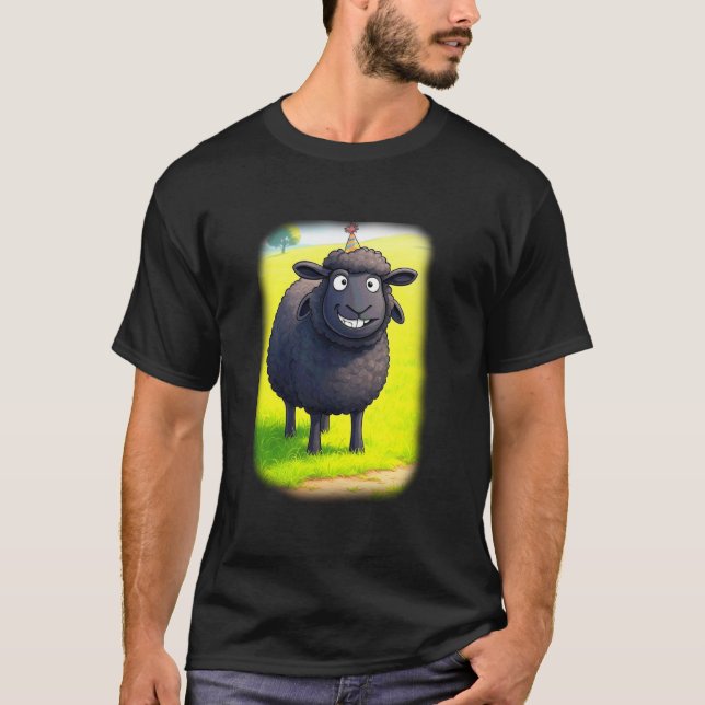 Camiseta Ovelha Negra da Festa (Frente)