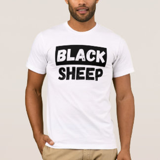Camiseta Ovelha Negra Tipografia Negrita Entourage Design