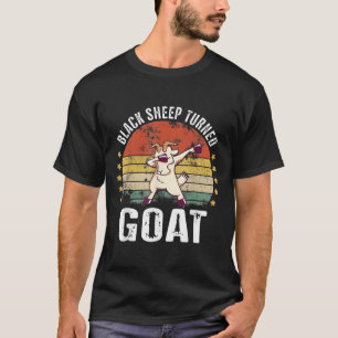 Camiseta Ovelha Negra Transformou Cabra Engraçada Em Cabra