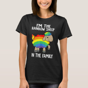 Camiseta Ovelha Orgulho Gay LGBT Eu Sou A Ovelha Arco-Íris