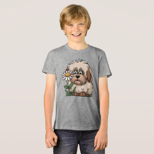 Camiseta Ovelha Ovelha Inglês Adorável com Daisy