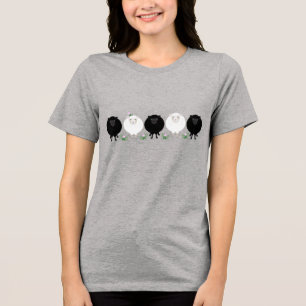 Camiseta Ovelha Preta e Branca