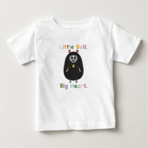 Camiseta Ovelha Preta Fofa com Campainha – Pequeno Sino Gra