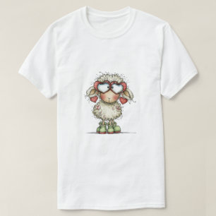 Camiseta Ovelhas com Design Artístico Conceitual