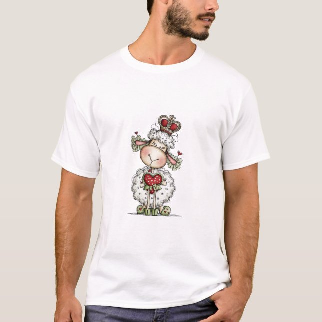 Camiseta Ovelhas com Design Artístico Conceitual (Frente)