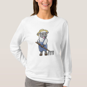 Camiseta Ovelhas como fazendeiros com Rake & Hat