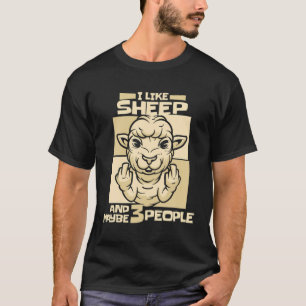 Camiseta Ovelhas Engraçadas E 3 Fazendas De Carneiro De Pes