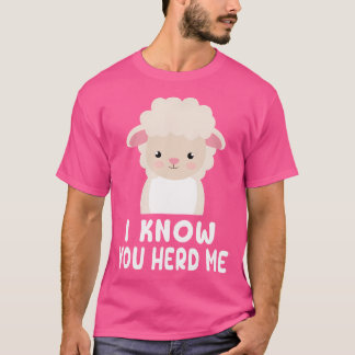 Camiseta Ovelhas Engraçadas Eu Sei Que Você Me Traz Ovelhas