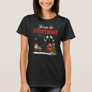 Camiseta Ovelhas Para Todos Papais noeis Engraçados Sleigh