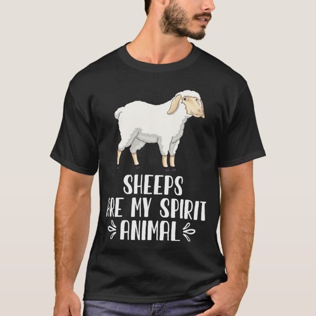 Camiseta Ovelhas São Meu Animal Espirituoso (Frente)