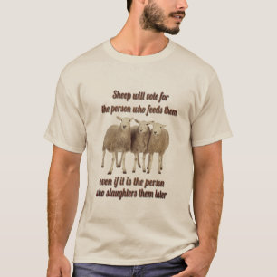 Camiseta ovelhas vão votar em...