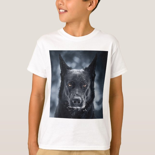Camiseta Ovelheiro Alemão Preto (Frente)