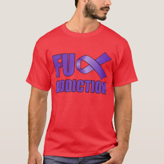 Camiseta Overdose Awareness Day Purple Ribbon FU Addiction