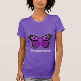 Camiseta Overdose de droga com a fita da consciência da