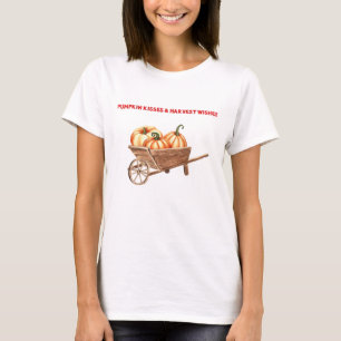 Camiseta Oversized Pumpkin Kisses & Harvest Wishes