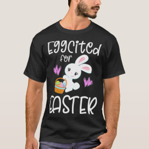 Camiseta OVINDO PARA O LESTE Bunny Egg Hunt Funny Pun Toddl