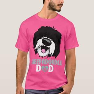 Camiseta Ovino Pai Adorável Ovino Padre Cachorro