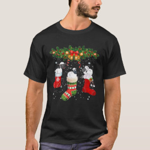 Camiseta Ovinos Engraçados Em Meias Feliz Natal Família Nat