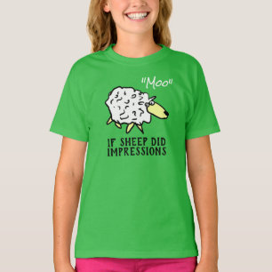 Camiseta Ovinos Fazendo Impressão de Vaca