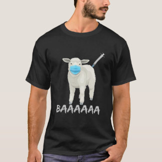 Camiseta Ovinos Ou Ovinos Anti-Vacina E Máscara