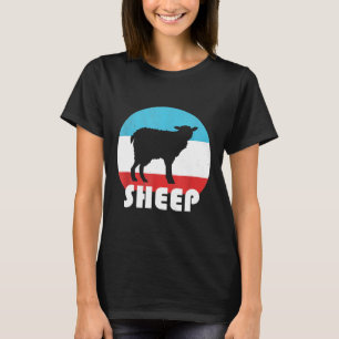 Camiseta Ovinos Vintage Retro Silhouette