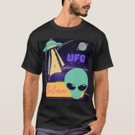 Camiseta ovni, acredita em extraterrestre