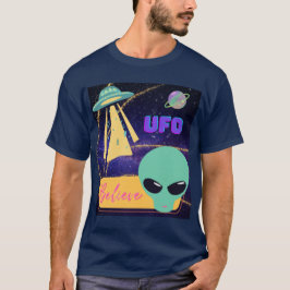 Camiseta ovni, acreditar extraterrestre