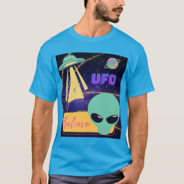 Camiseta ovni, acreditar extraterrestre