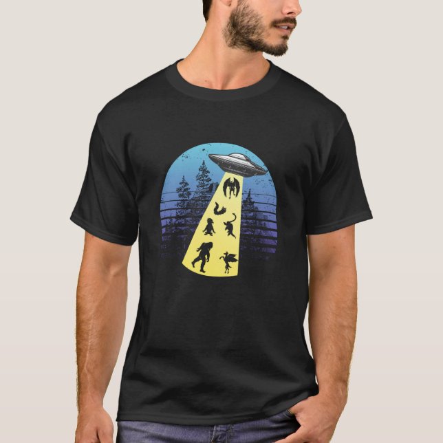 Camiseta OVNI Criptozoologista de indução de criptozoologia (Frente)